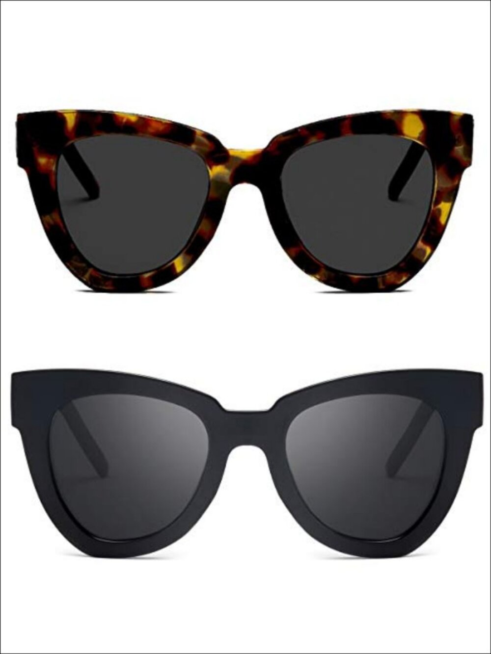 Cat Eye Sunglasses Oversized Square Acetate UV400 Retro Fashion Eyewear